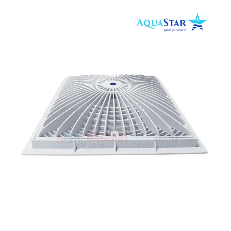 12Mf101 Aquastar 12-Inch Square Moflow Suction Outlet Cover With Mud Frame 1