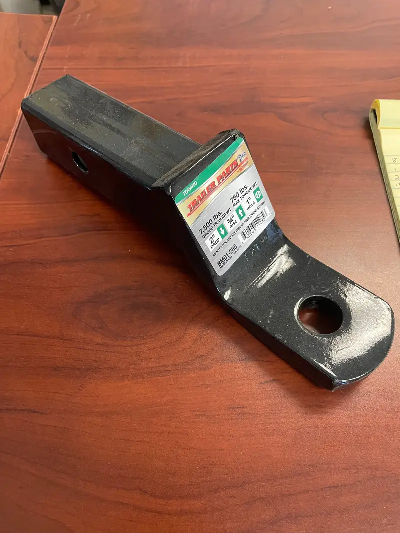 2-Inch Drop Receiver Hitch – Redneck Series, 7,500-Lb Gtw, 750-Lb Tongue Weight, 1-Inch Pin Hole 1