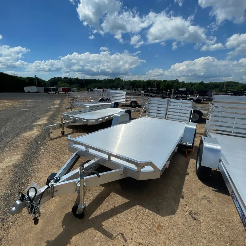 2025 Aluma 82" X 14' Utility Trailer – 5,000 Lb Gvwr, Front Rails, Led Lights, Rear Tie-Downs (8214H-S-El-Sbt-Rtd) 1