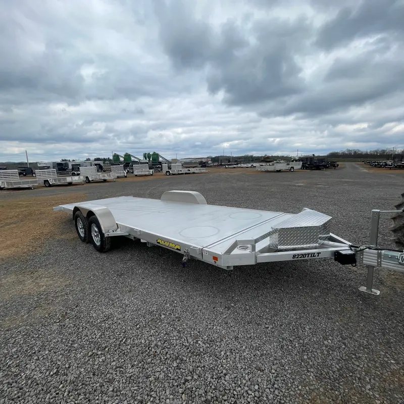 2025 Aluma 82" X 20' Tilt Trailer – Tandem Axles, Electric Lift, Led Lighting, Rear Tie-Downs (8220Tilt-Ta-El-Rtd) 1