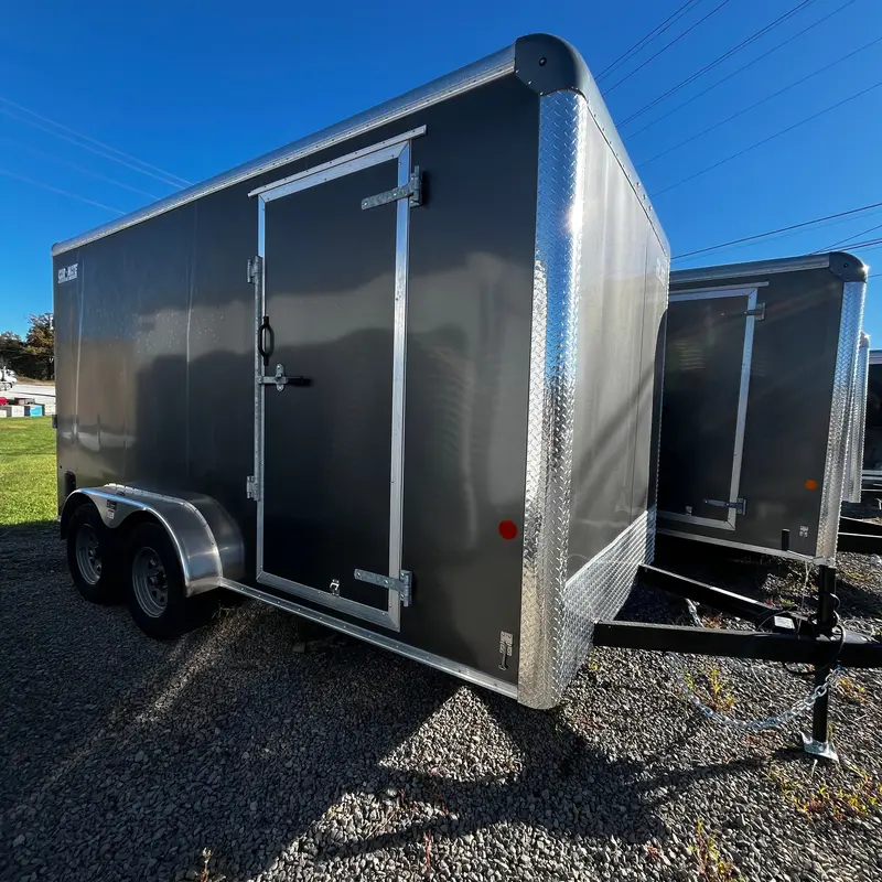 2025 Car Mate 7' X 14' Custom Cargo Trailer With Ramp Door & 12" Height Extension 1