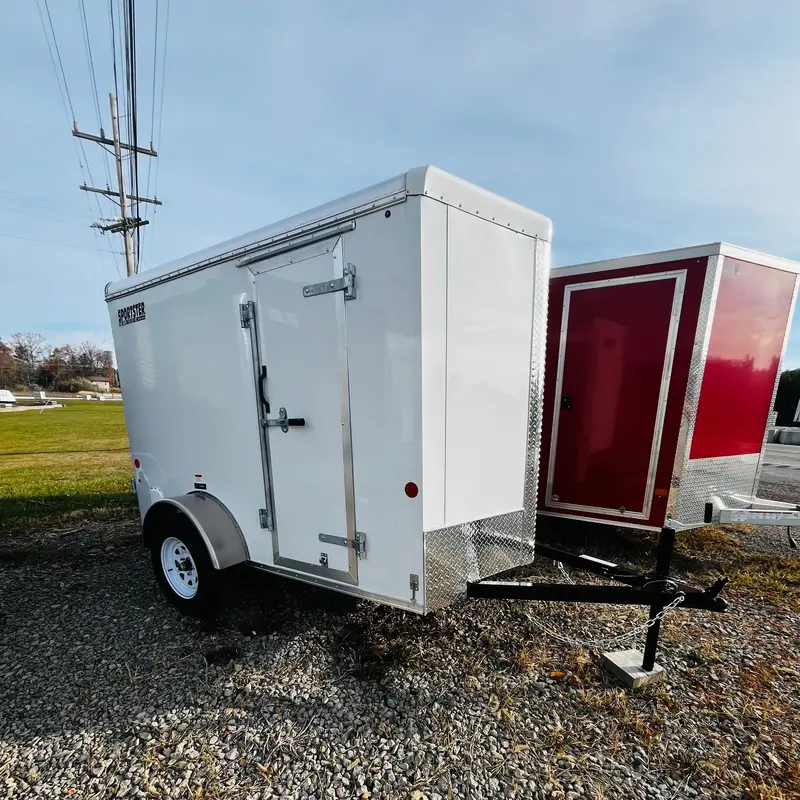 2026 Car Mate 5X8.5 V-Sport Compact Auto Trailer With Ramp Door And 6-Inch Height Boost 1