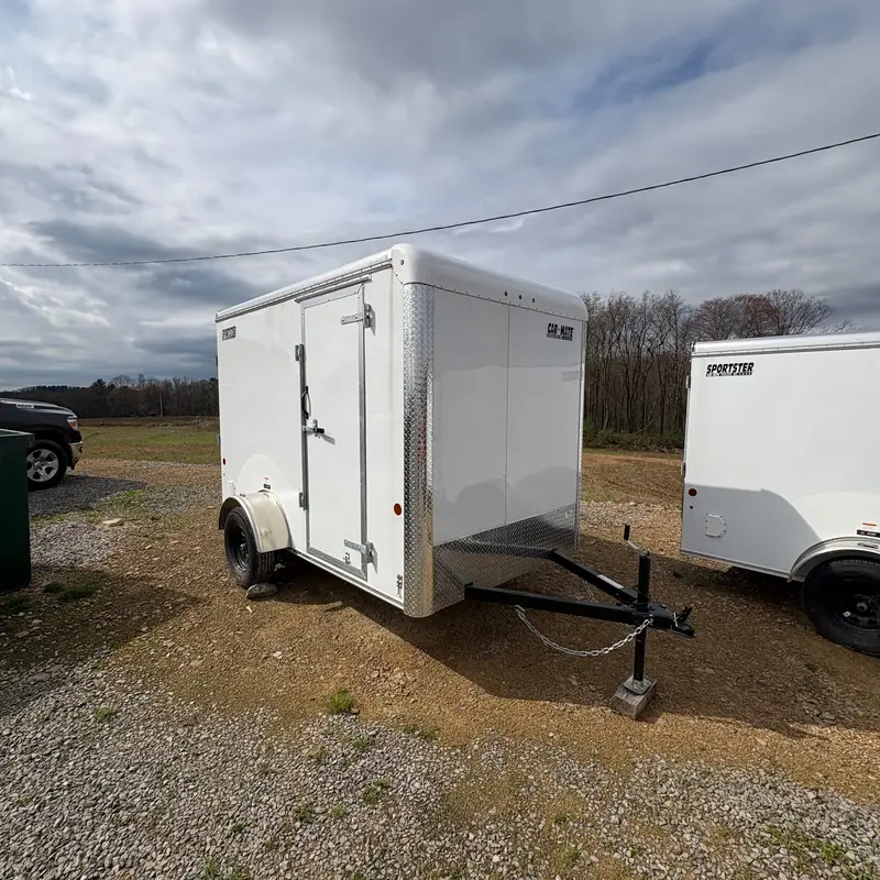 2026 Car Mate 6' X 10' Sportster Cargo Trailer – Ramp Door & +6" Height Upgrade 1