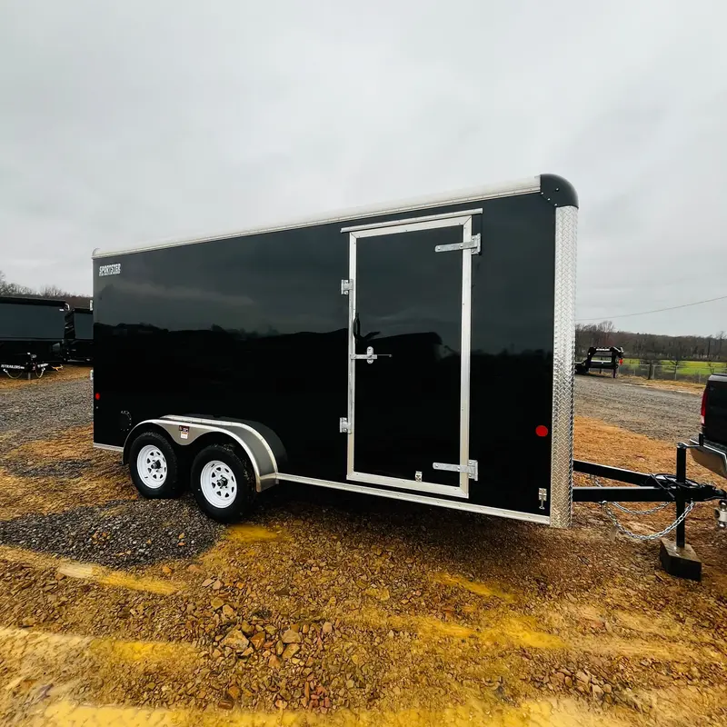 2026 Car Mate 7' X 16' Sportster Trailer – Extra-Tall Ramp Door (+12") 1