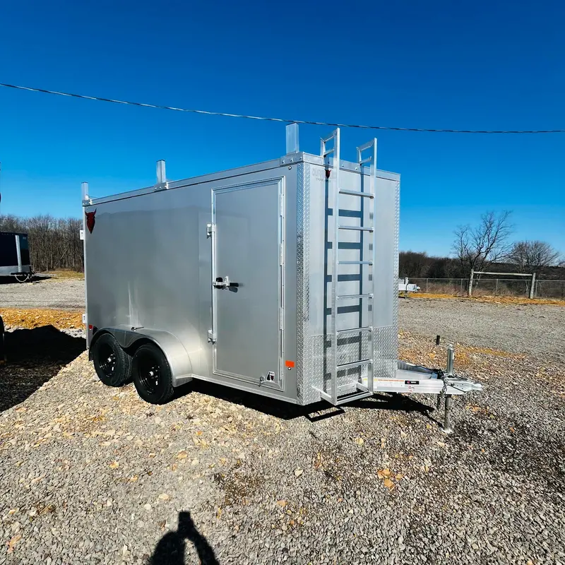 2026 Durabull 7X12 Contractor Trailer With Barn Doors And Dual Loading Ramps 1