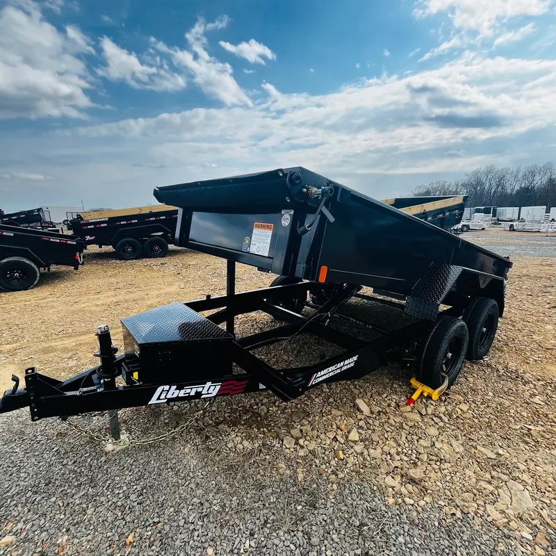 2026 Liberty 6X12 Heavy-Duty Dump Trailer Featuring Tarp System And Dual Ramps 1