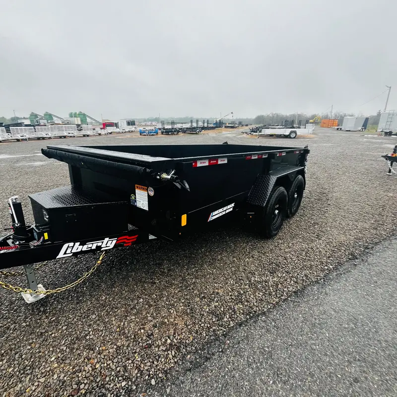 2026 Liberty 6X12 Tarp-And-Ramp Dump Trailer – Compact Debris & Material Hauler 1