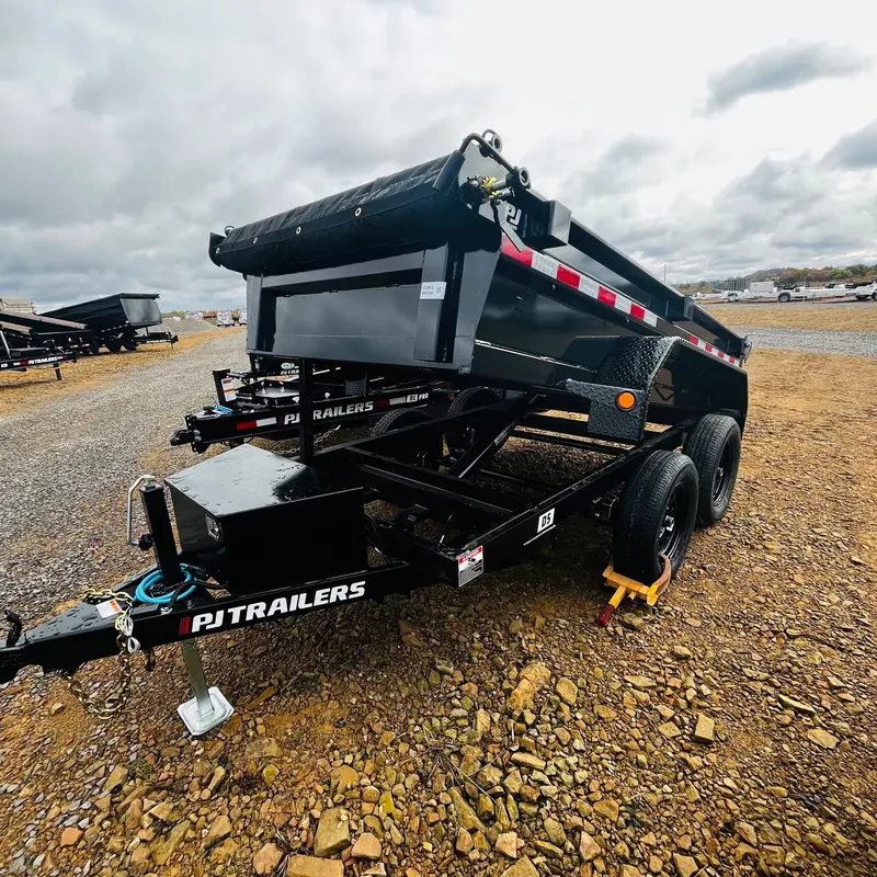 2026 Pj D5 5X10 Tandem-Axle Dump Trailer With Tarp System 1