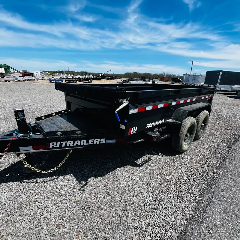 2026 Pj Dl 7X12 Low-Sided Dump Trailer – 15,400-Lb Gvwr With Ramps & Tarp System 1