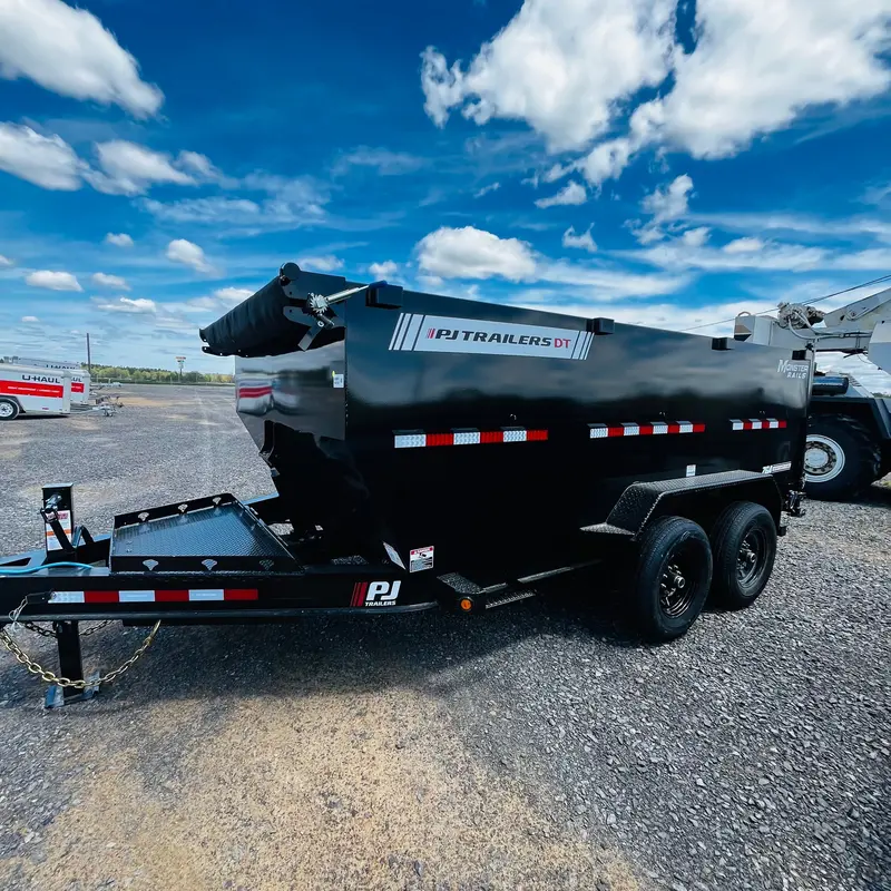 2026 Pj Dt 7X14 Dump Trailer – 15,400-Lb Gvwr With 4-Foot Sides 1