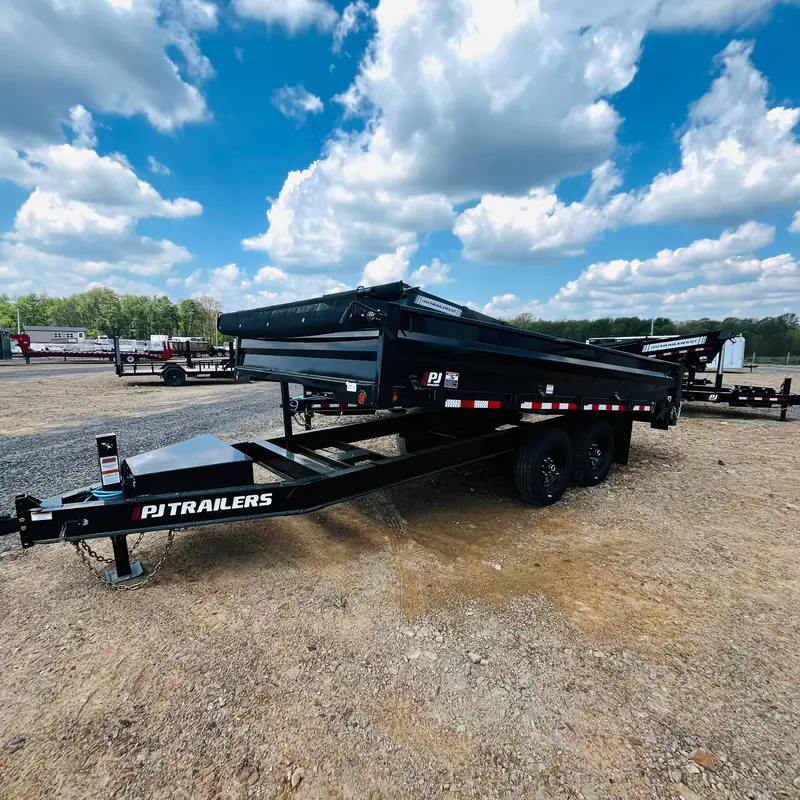 2027 Pj D8 8X16 Deckover Dump Trailer – 16,000-Lb Gvwr With Elevated Loading Deck 1