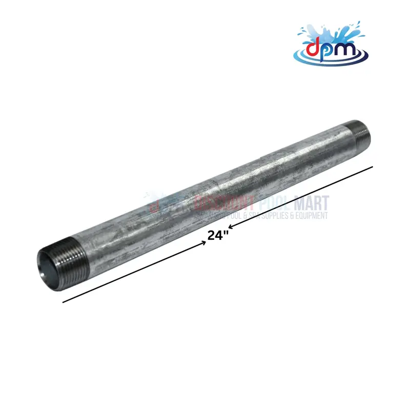 3/4-Inch Galvanized Steel Pipe Nipple – 24-Inch Length 1