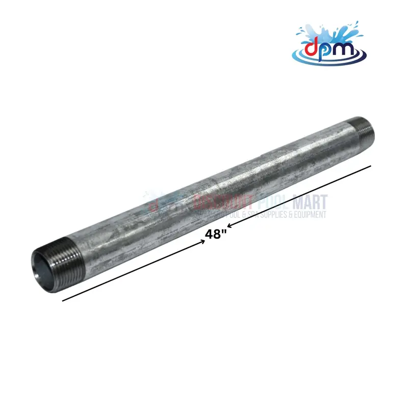3/4-Inch Galvanized Steel Pipe Nipple – 48-Inch Length 1