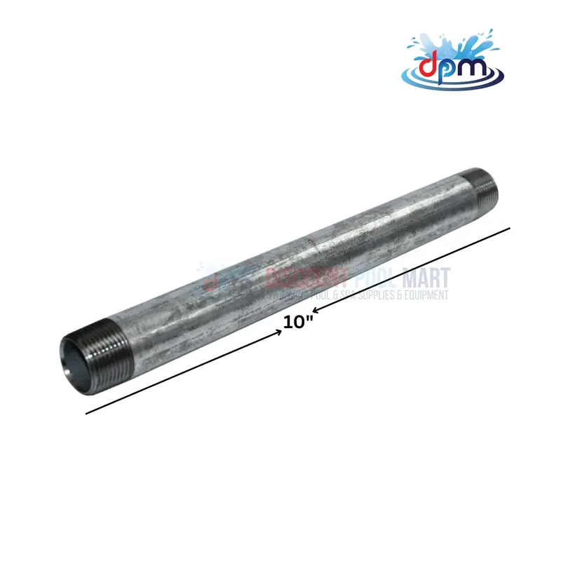 3/4" X 10" Galvanized Steel Pipe Nipple 1