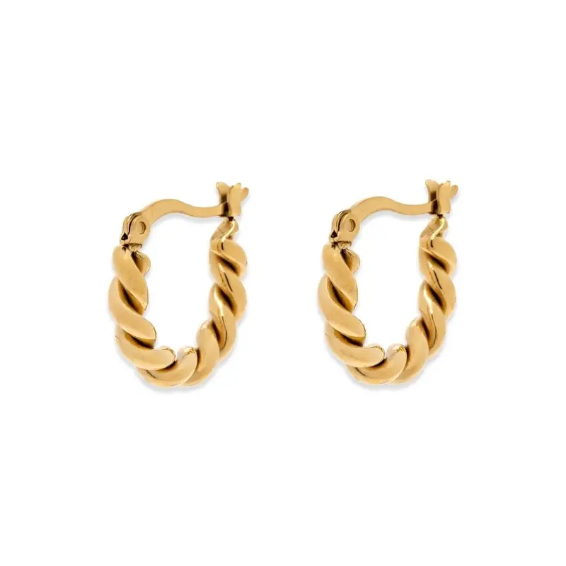 5-Piece Twisted Dome Hoop Earrings Set By Pura Vida 1