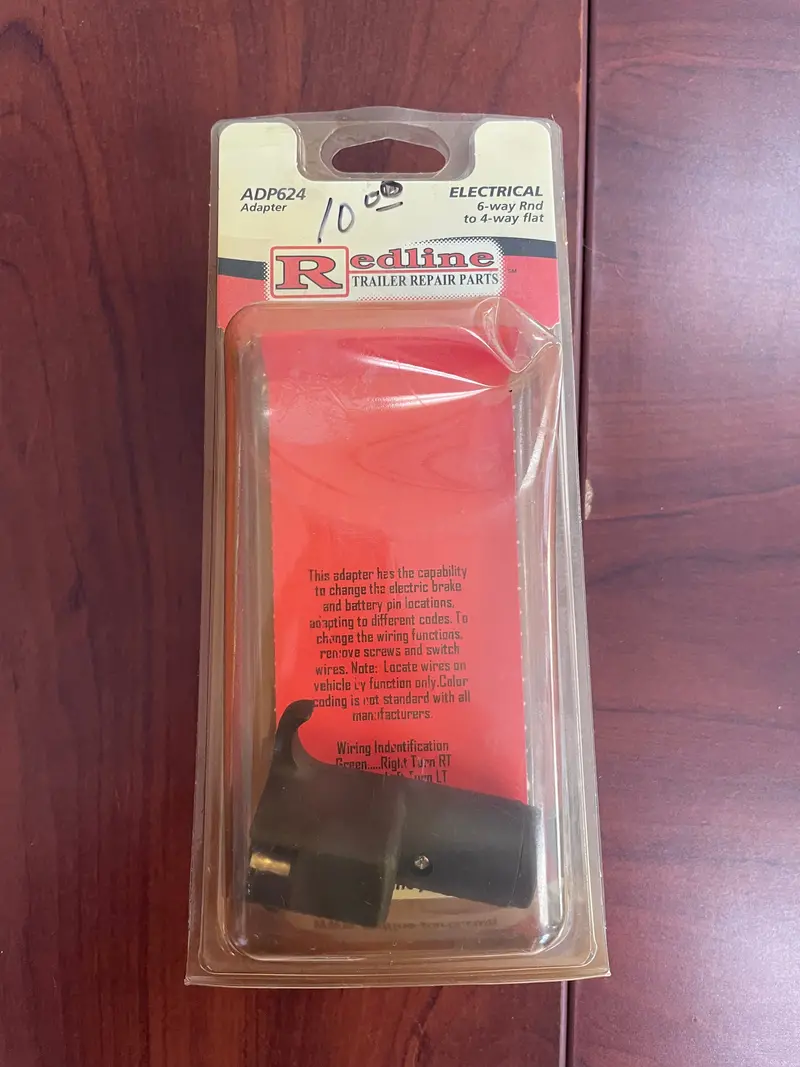 6-Way Round To 4-Way Flat Trailer Connector Adapter – Pigtail Design 1