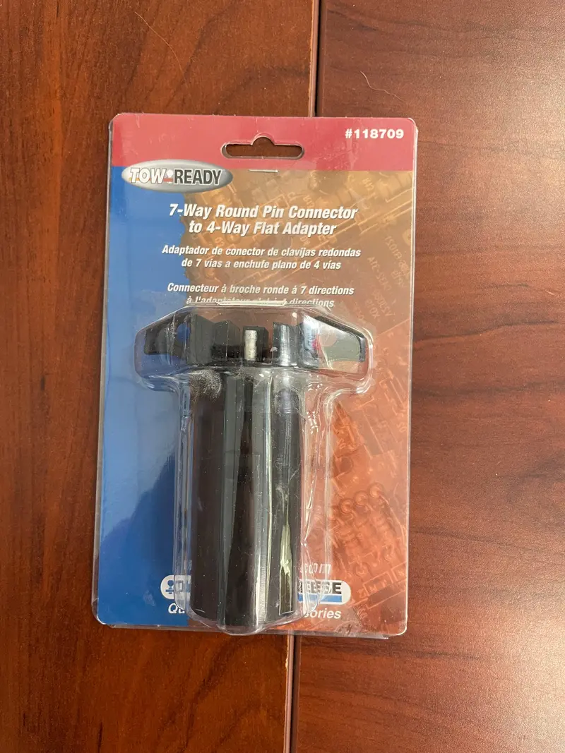 7-Way Round To 4-Way Flat Trailer Wiring Adapter – Pigtail Style 1