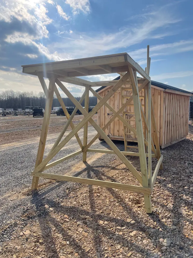 8-Foot-Tall Elevated Platform For Hunting Shanties 1