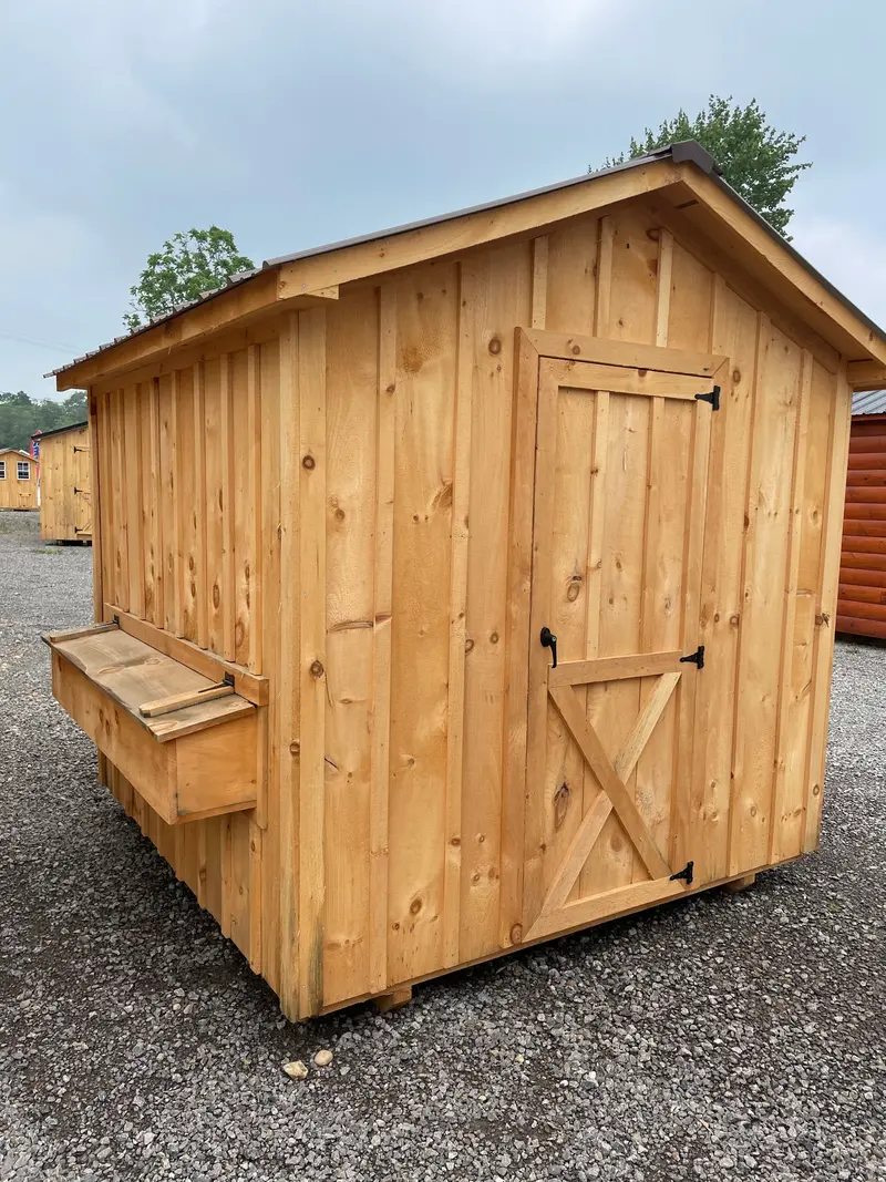8 Ft X 8 Ft Spacious Chicken Coop With Nesting Boxes 1