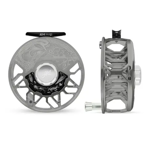 Abel Rove 11/12+ Fly Reel – Underwood Salt Finish, Dual Satin Platinum 1