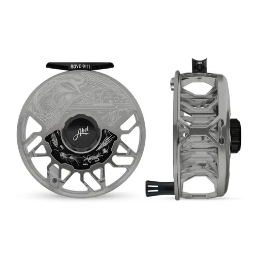 Abel Rove 9/11 Fly Reel – Underwood Salt Edition (Satin Platinum & Black) 1