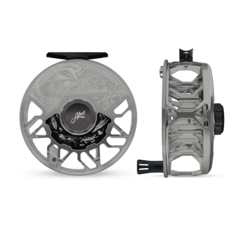 Abel Rove 9/11 Fly Reel – Underwood Salt Finish, Satin Platinum & Black 1