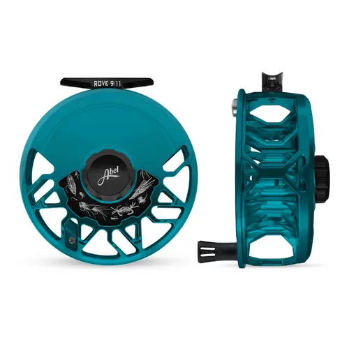 Abel Rove Ported 9/11 Fly Reel – Teal And Matte Black 1