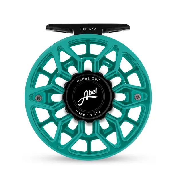 Abel Sdf Ported 6/7 Weight Fly Reel – Stained Teal & Black Finish 1