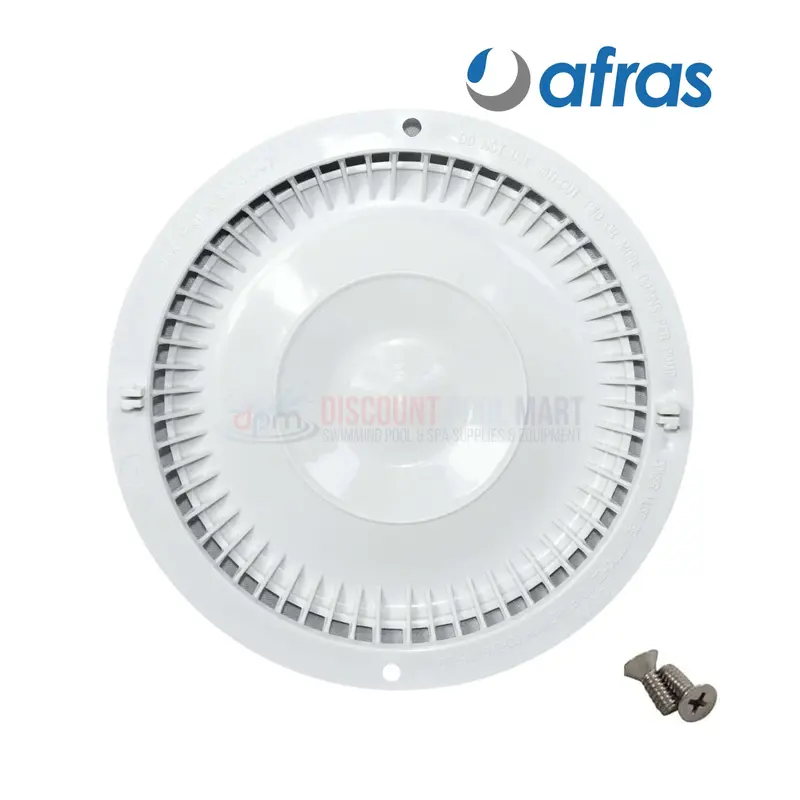 Afras White Anti-Vortex Drain Cover – 7-3/8" Diameter (Model 11064W) 1