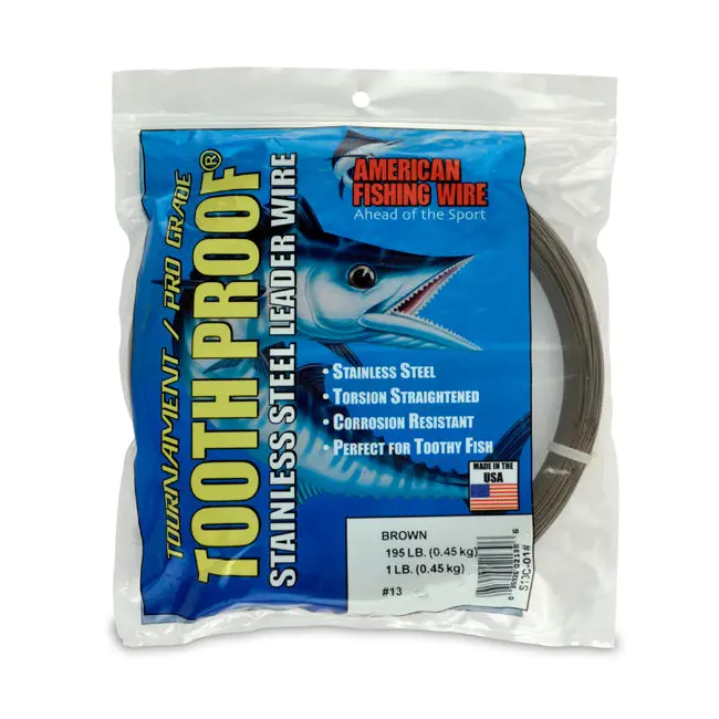 Afw Tooth-Proof Stainless Steel Single-Strand Leader Wire – 1-Lb Coil 1