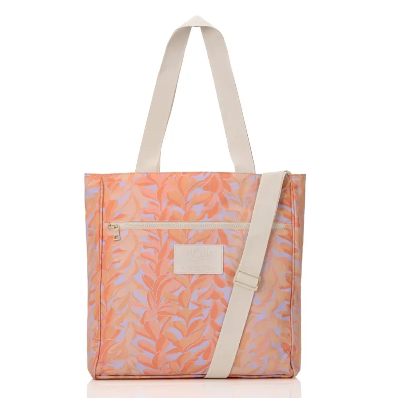 Aloha Collection Lei Stand Daily Tote In Peachy Hue – One Size 1