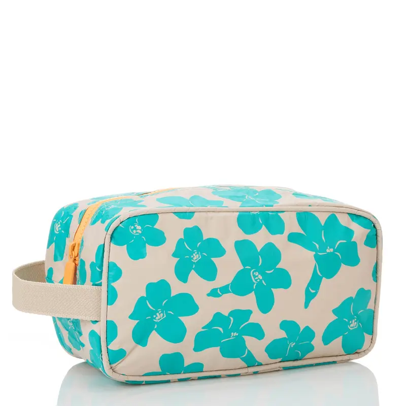 Aloha Collection Puakenikeni Buds Dopp Kit – Blue Lagoon & Sandstone 1