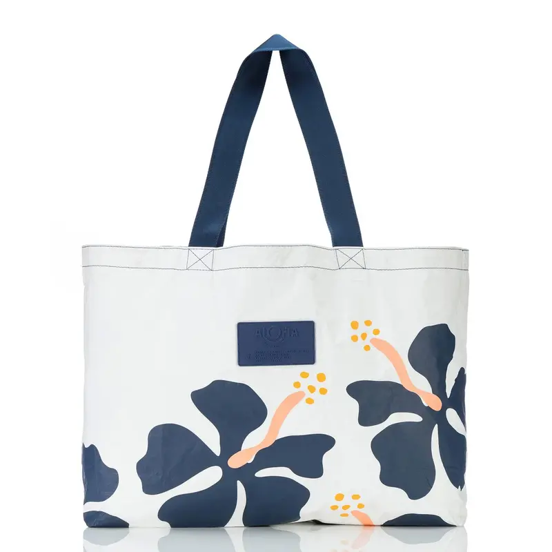 Aloha Mo'Orea Holo Holo Navy Beach Shirt 1