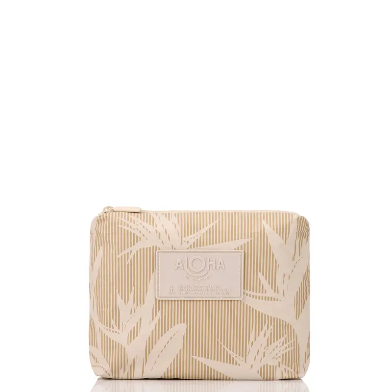 Aloha Paradise Tiny Stripe Shirt – Iced Coffee/Sandstone 1