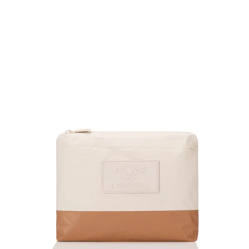 Aloha Small Dipped Crossbody Bag – Toffee & Sandstone 1