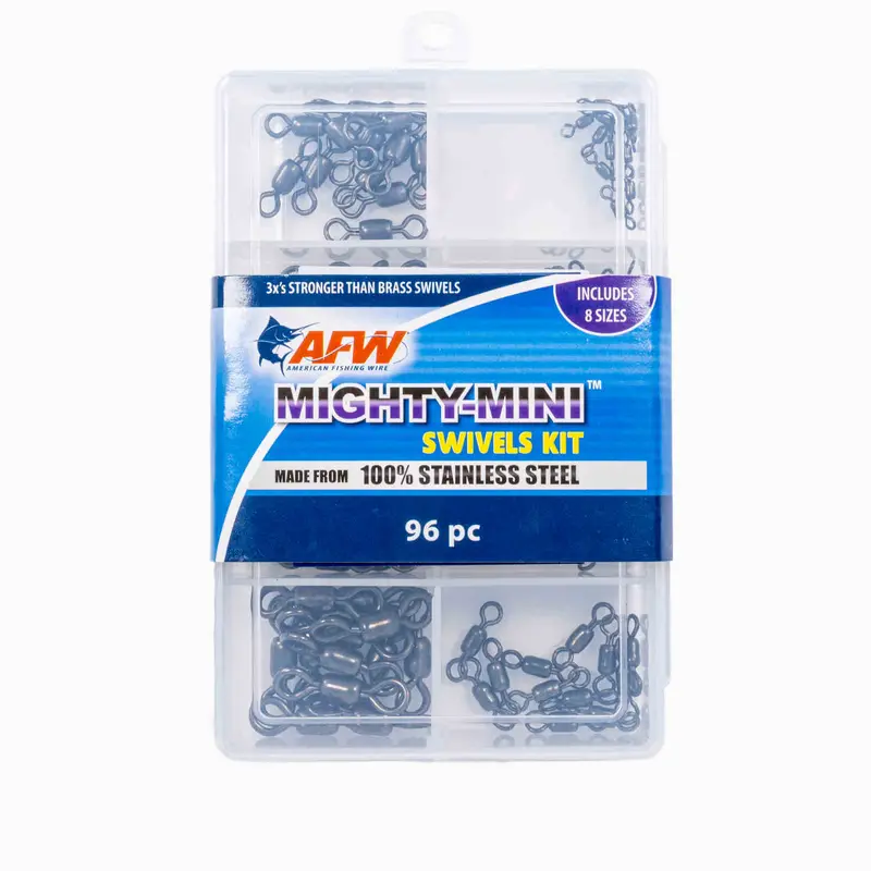 American Fishing Wire Mighty Mini Swivels Assortment Kit 1