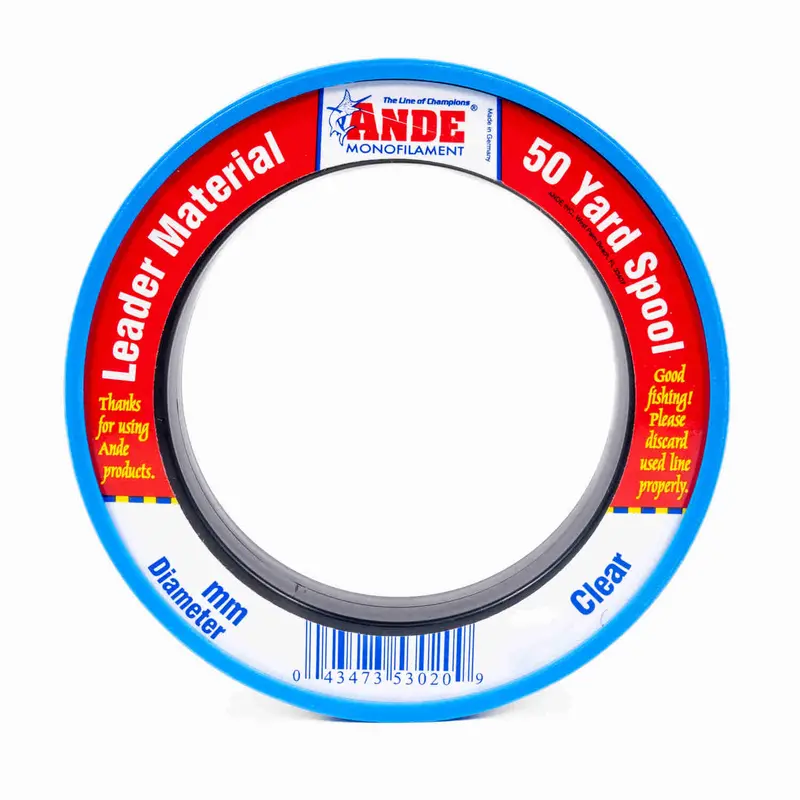 Ande Premium Monofilament Leader – Abrasion-Resistant, Low-Stretch Fishing Leader Material 1