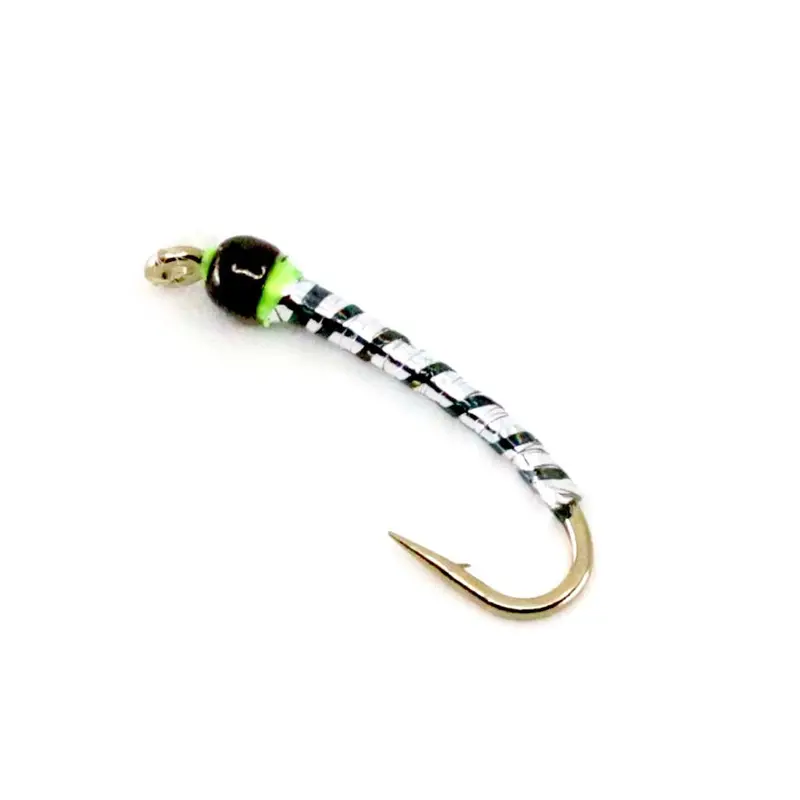 Anti-Static Holo Fly – Black Rib With Chartreuse Thorax 1
