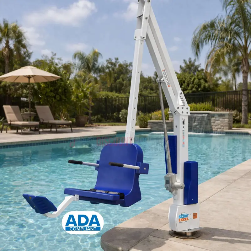Aqua Creek F-Sctxl Scout Excel Ada-Compliant Pool Lift – Revolution Series 1