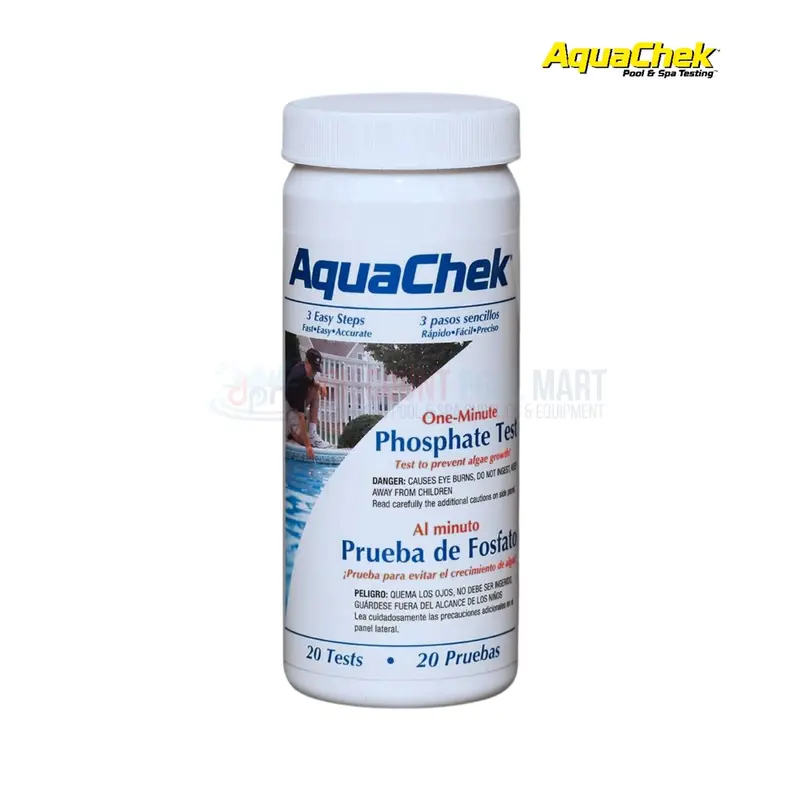 Aquachek 562227 Phosphate Test Kit – 20-Strip Rapid Dip Test For Pool Water 1