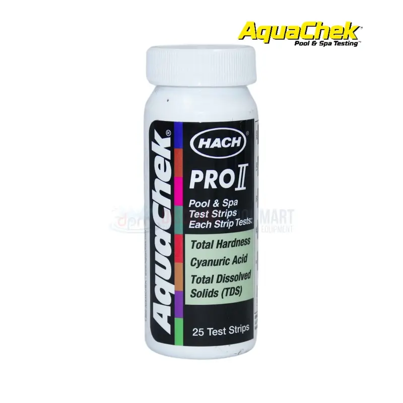 Aquachek Pro Ii 4-In-1 Test Strips – Calcium Hardness, Chlorine, Alkalinity, Tds (25 Count) 1