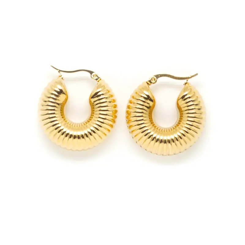 Aries Zodiac Hoop Earrings – Gold Plated 1
