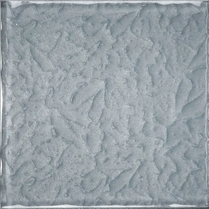 Artistry In Mosaics 6X6 Inch Moonscape Series Gray Glass Tile 1
