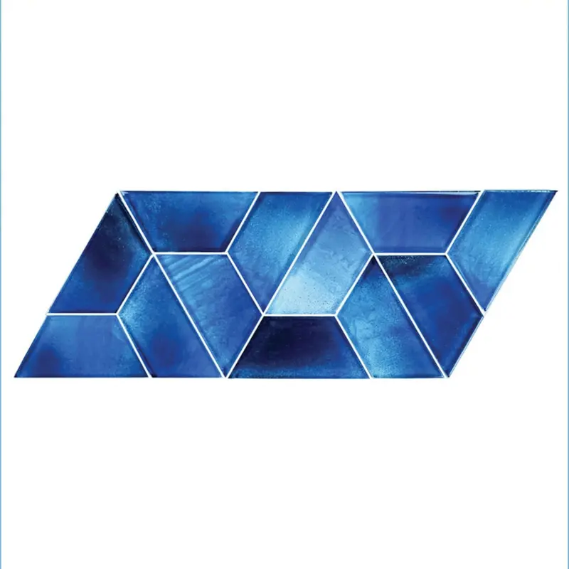 Artistry In Mosaics Dimension Series Field Tile – 2X4 Inch Glass, Cirrus Blue (Tz824B2) 1