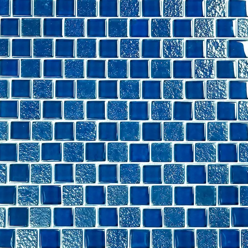 Artistry In Mosaics Signature Series Blue 1" X 1" Glass Mosaic Tile – 1 Sq Ft, Ss82323B1 1