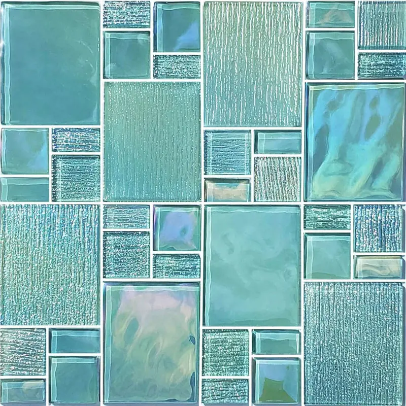 Avalon Series Mixed Glass Mosaics – Seafoam Green | 1 Sq Ft | Av8Mxt8 1