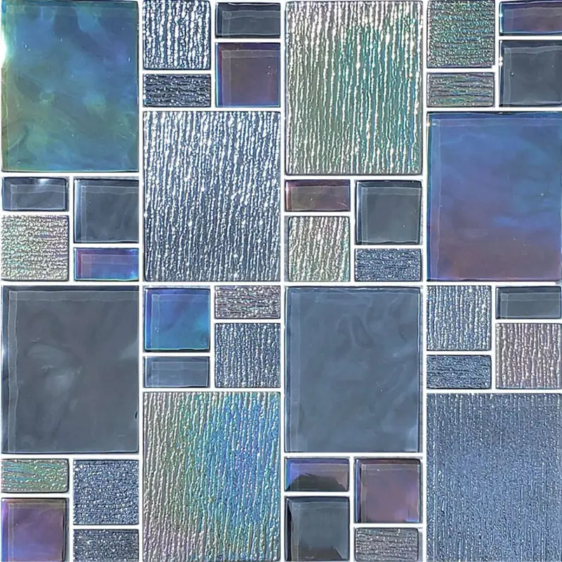 Avalon Series Mixed Glass Mosaics – Soft Gray | 1 Sq Ft | Av8Mxk10 1