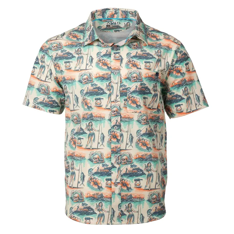 Avid Palapa Vacay Short-Sleeve Woven Shirt 1