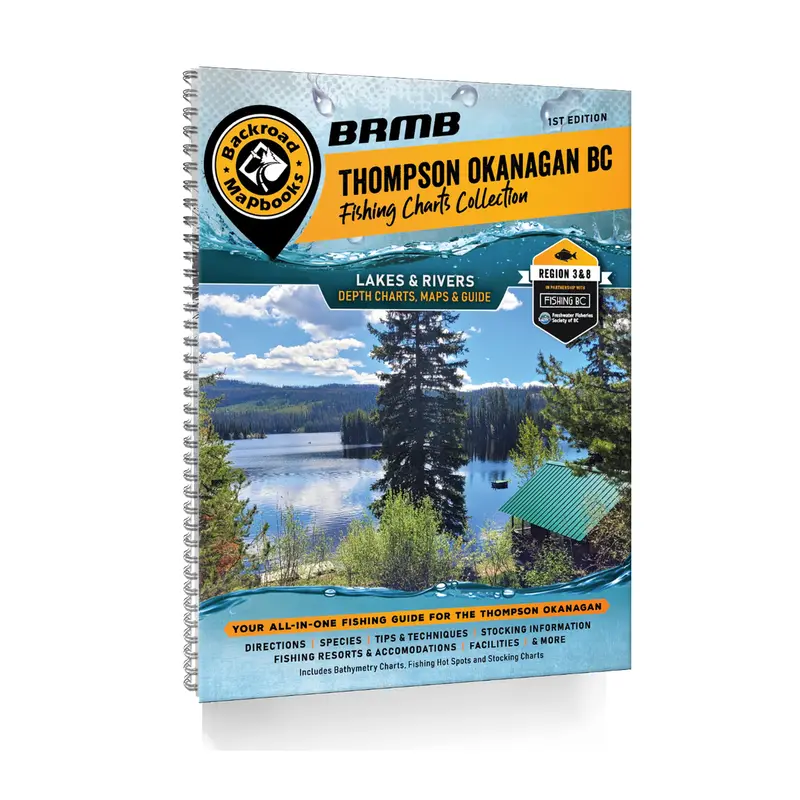 Backroad Mapbooks Thompson-Okanagan Bc Fishing Chart Collection 1