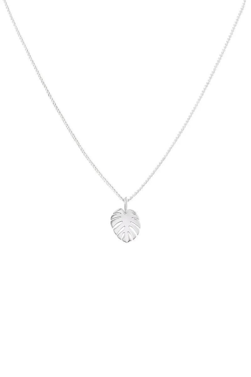Bali Leaf Salty Pendant – Oxidized Silver 1